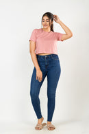 Peach Crop Top FEMI
