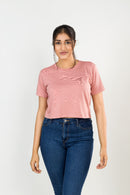Peach Crop Top FEMI