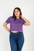 Cyber Grape Crop Top FEMI