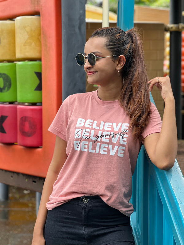 Believe Printed T-shirt FEMI