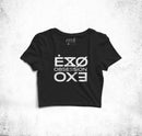 EXO - Black Crop Top Tee FEMI