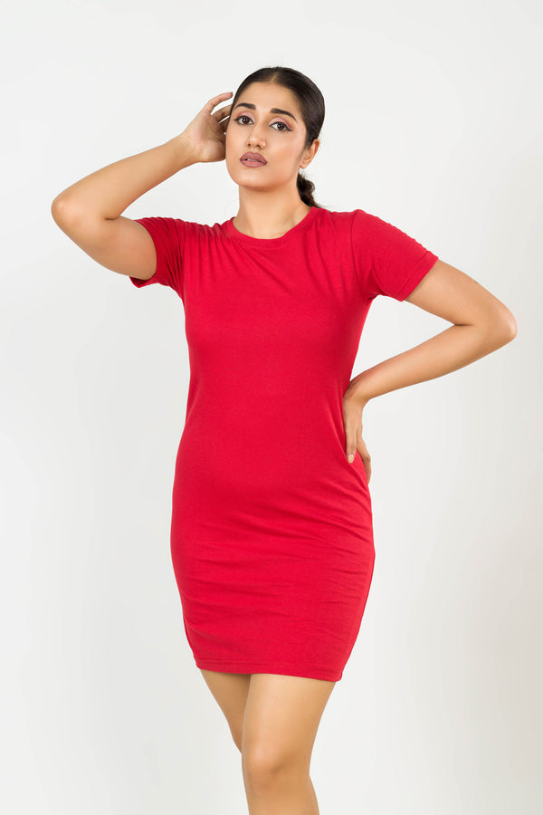 Red Basic Dress FEMI